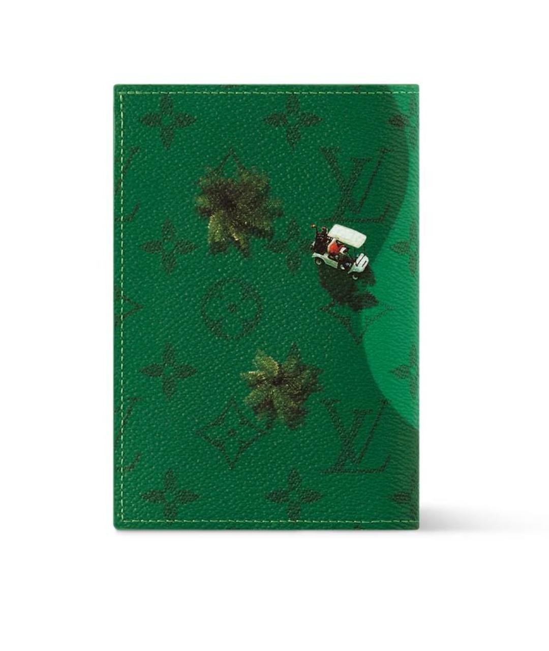 LOUIS VUITTON Зеленый кардхолдер, фото 5