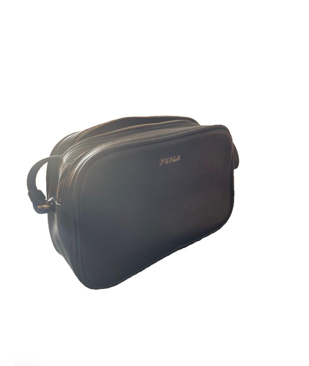 FURLA Черная кожаная поясная сумка, фото 3