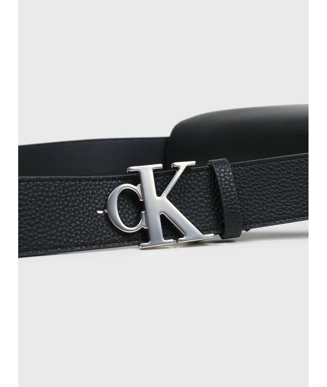 CALVIN KLEIN Черная сумка через плечо из искусственной кожи, фото 5