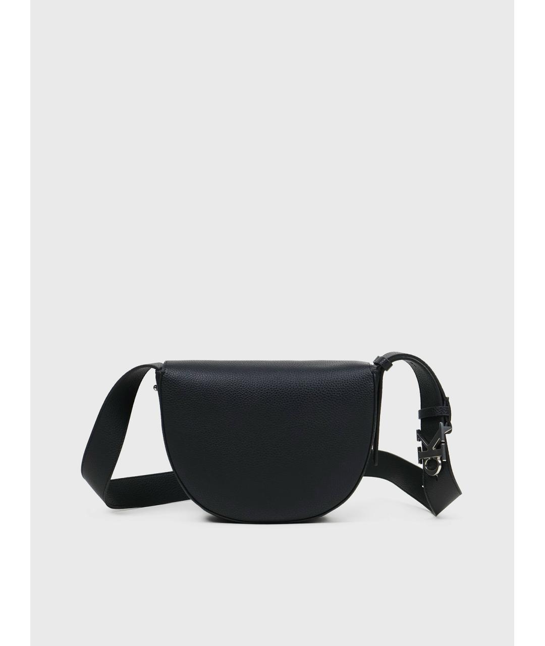 CALVIN KLEIN Черная сумка через плечо из искусственной кожи, фото 2