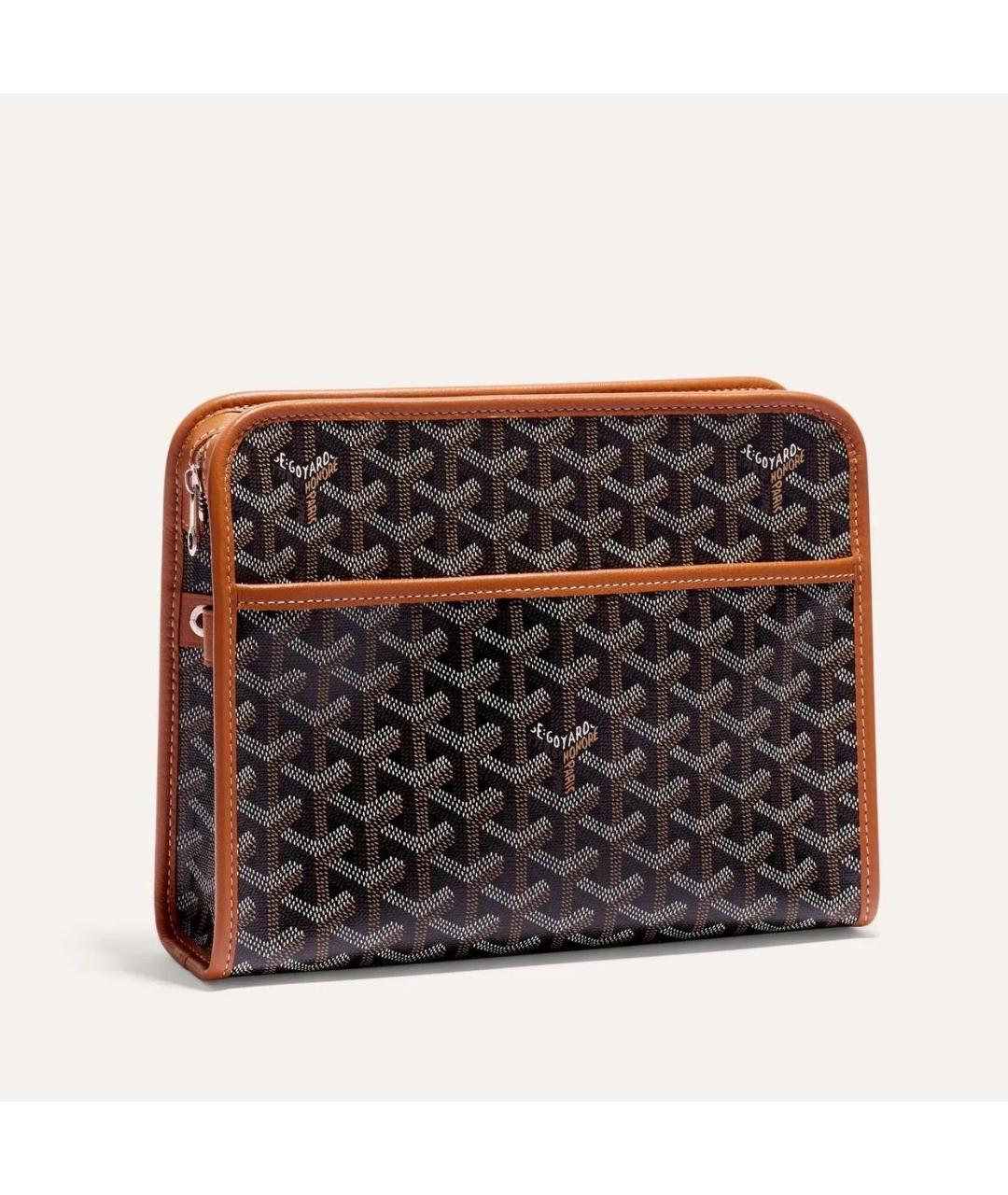 GOYARD Коричневая канва барсетка, фото 9