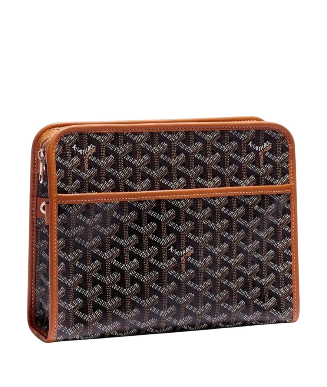 GOYARD Коричневая канва барсетка, фото 1