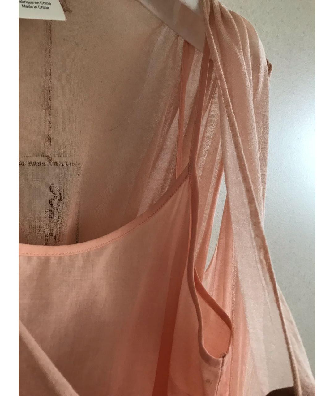 SONIA RYKIEL Коралловое хлопковое повседневное платье, фото 3