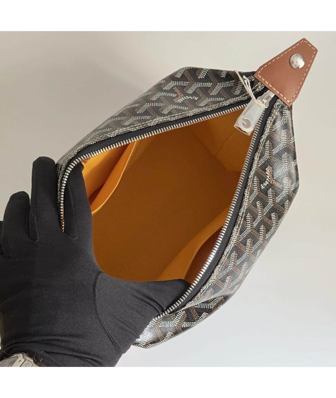 GOYARD Коричневая канва барсетка, фото 4