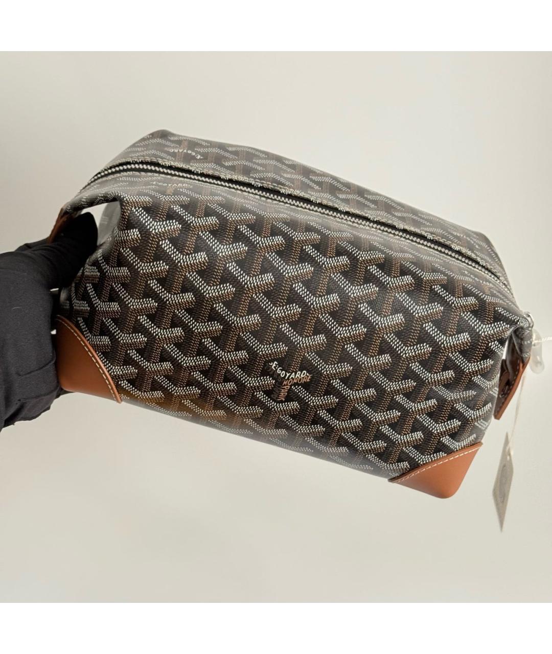 GOYARD Коричневая канва барсетка, фото 6