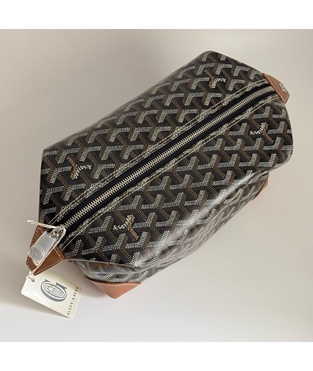 GOYARD Коричневая канва барсетка, фото 3