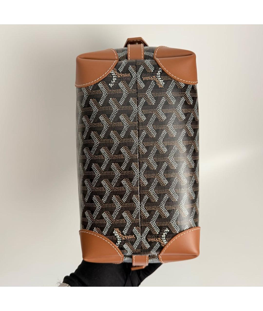 GOYARD Коричневая канва барсетка, фото 5