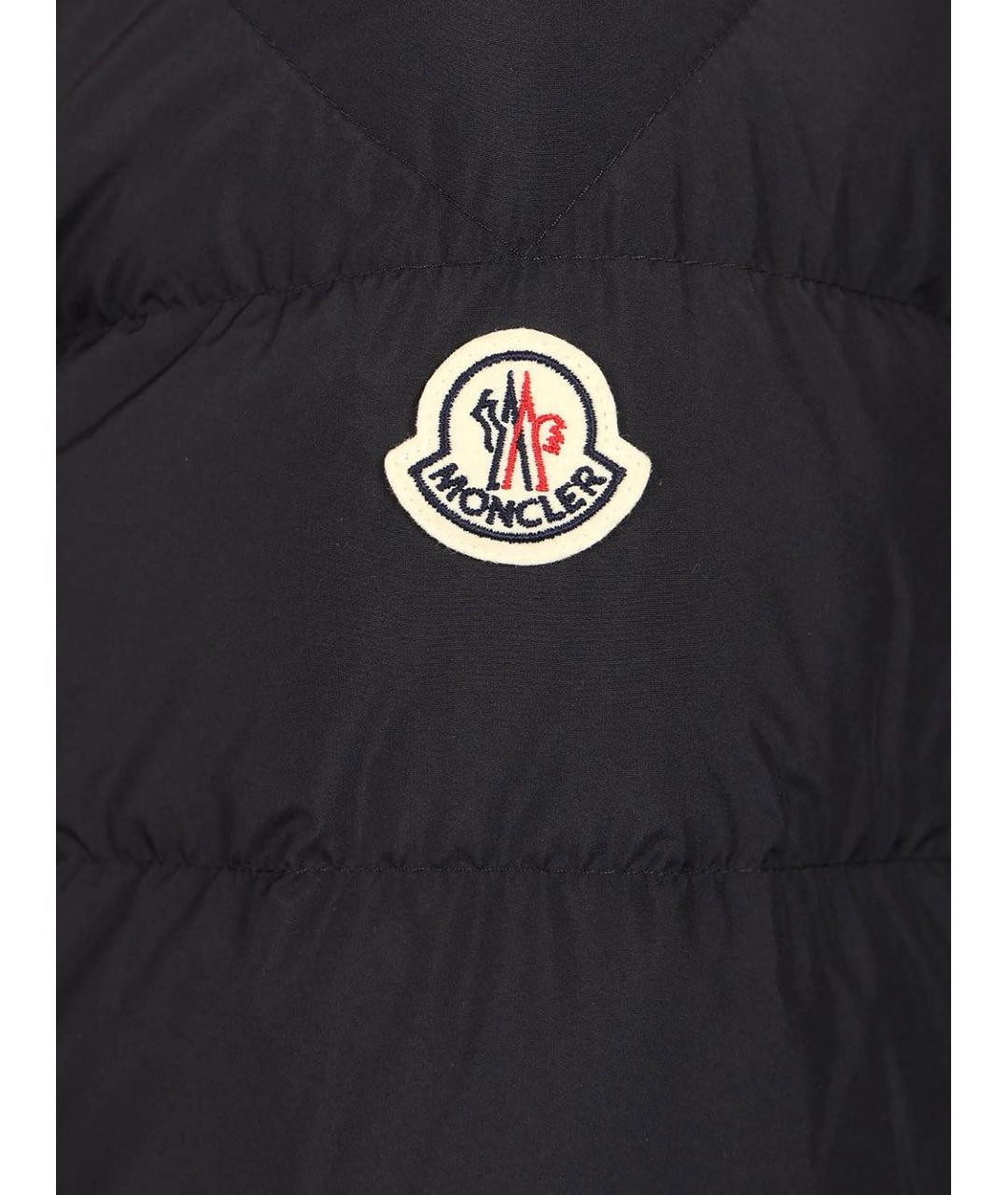 MONCLER Синий полиэстеровый пуховик, фото 4