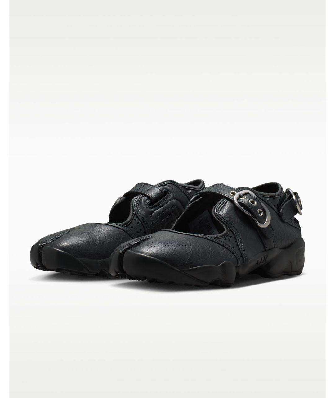 NIKE Черные кожаные кроссовки, фото 2