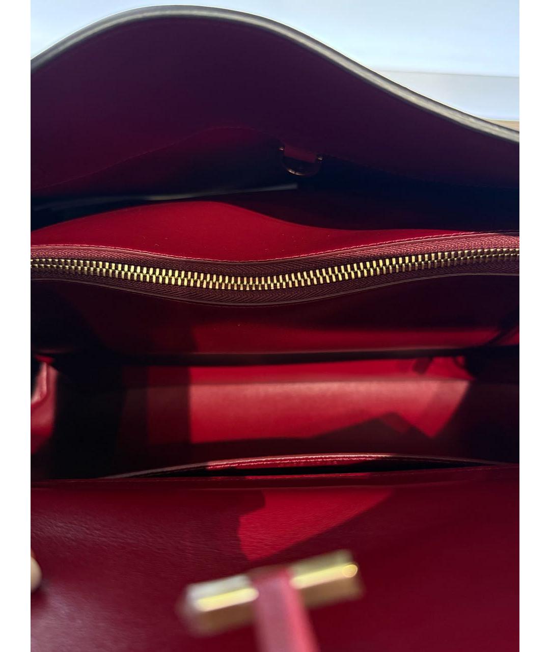 FERRAGAMO Черная кожаная сумка тоут, фото 3