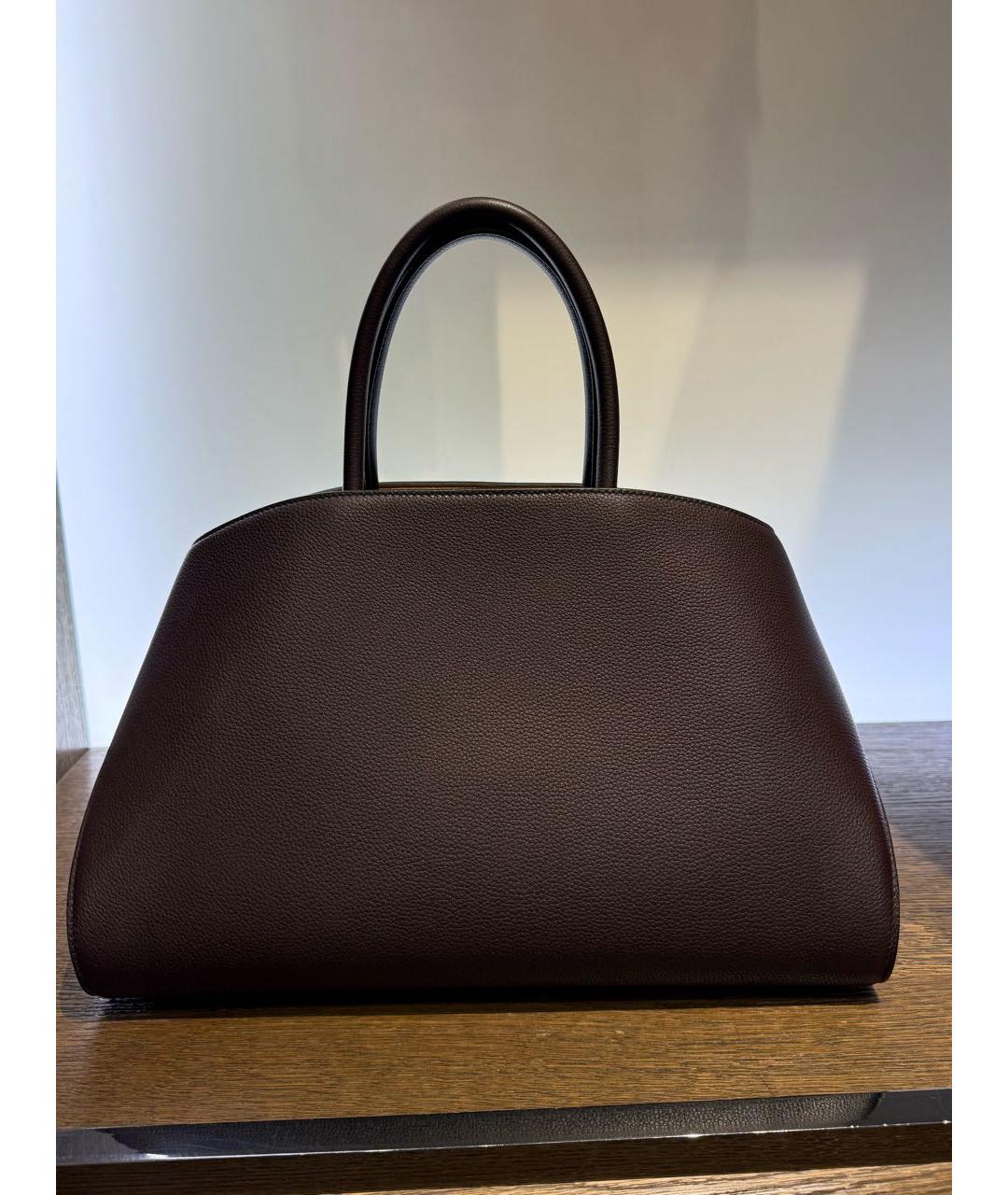FERRAGAMO Коричневая кожаная сумка тоут, фото 2