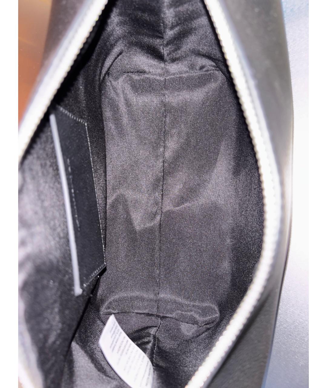 CALVIN KLEIN Черная сумка через плечо из искусственной кожи, фото 9