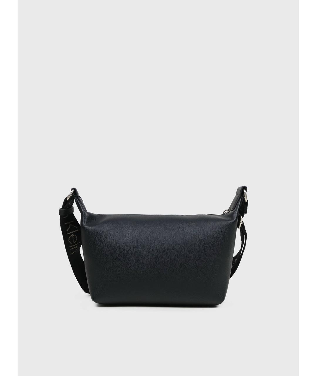 CALVIN KLEIN Черная сумка через плечо из искусственной кожи, фото 3
