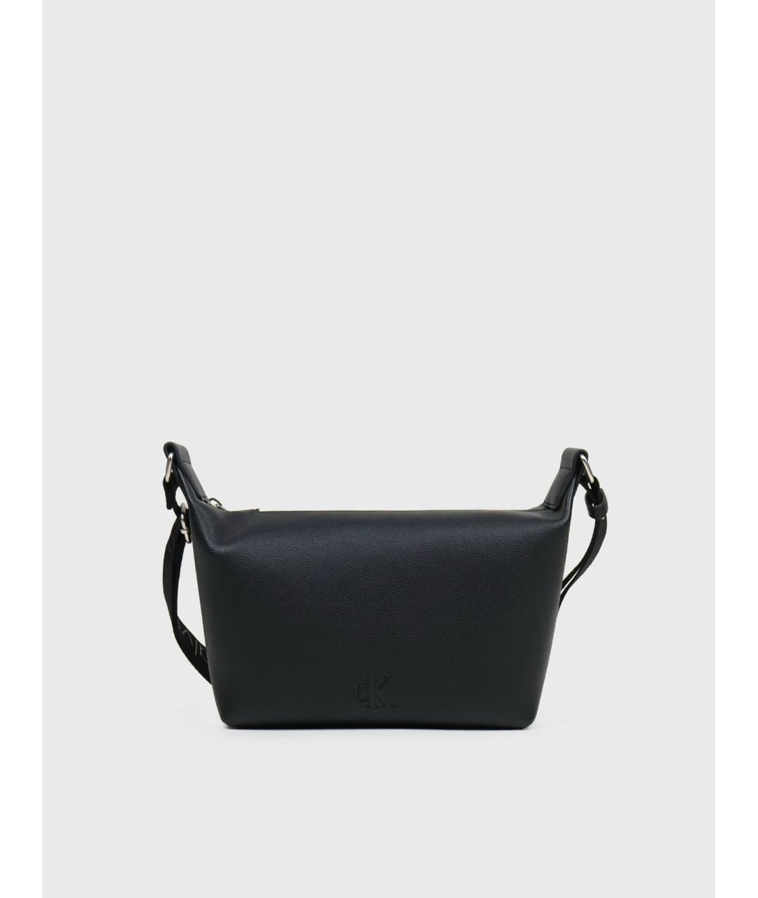 CALVIN KLEIN Черная сумка через плечо из искусственной кожи, фото 10