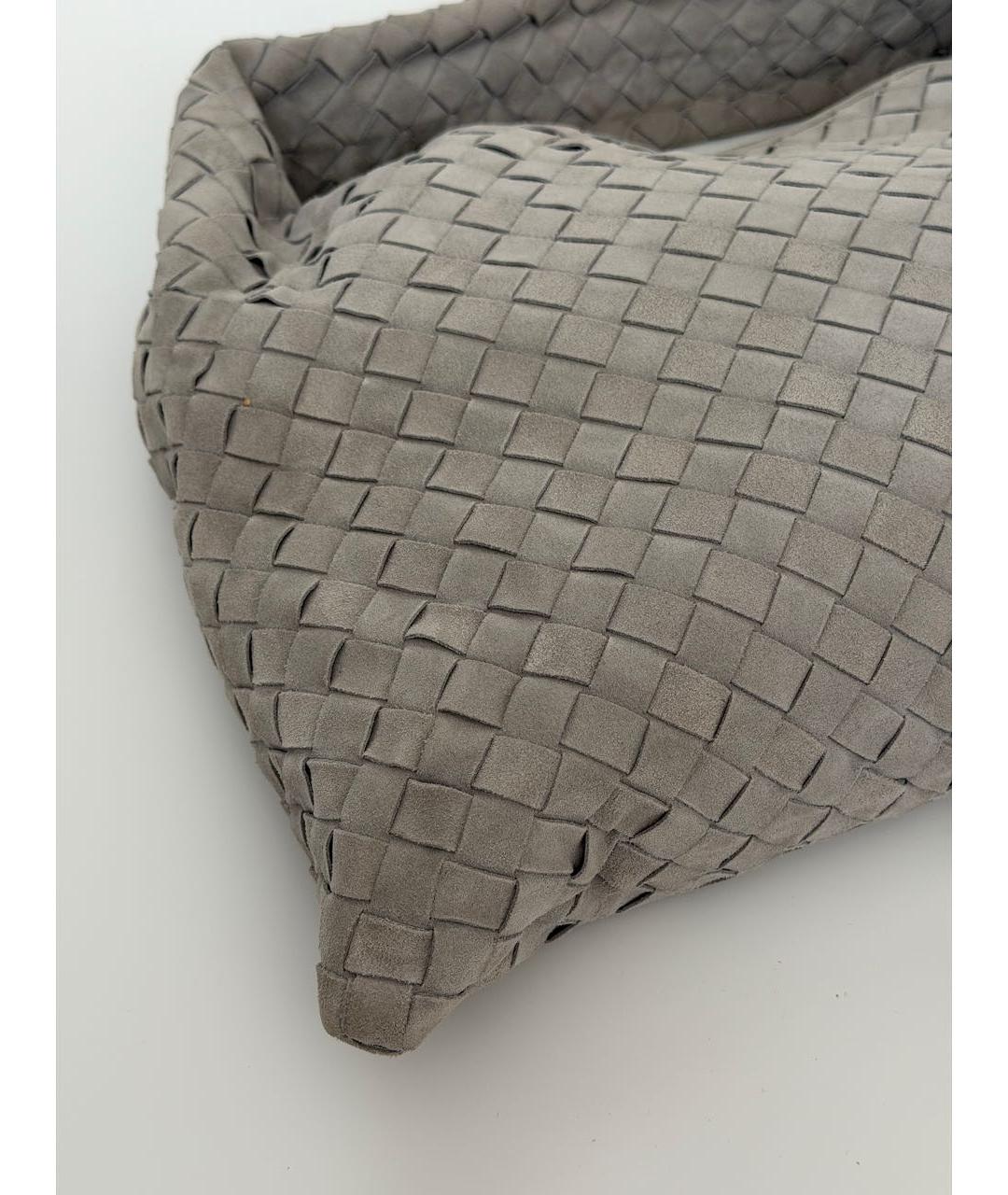 BOTTEGA VENETA Серая замшевая сумка через плечо, фото 7