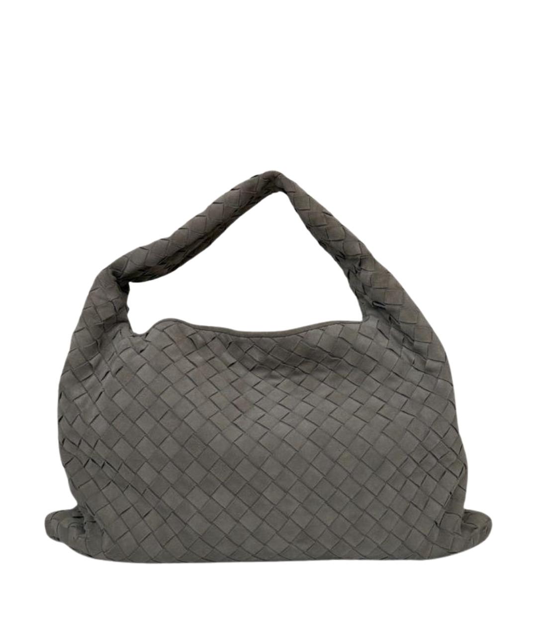 BOTTEGA VENETA Серая замшевая сумка через плечо, фото 1
