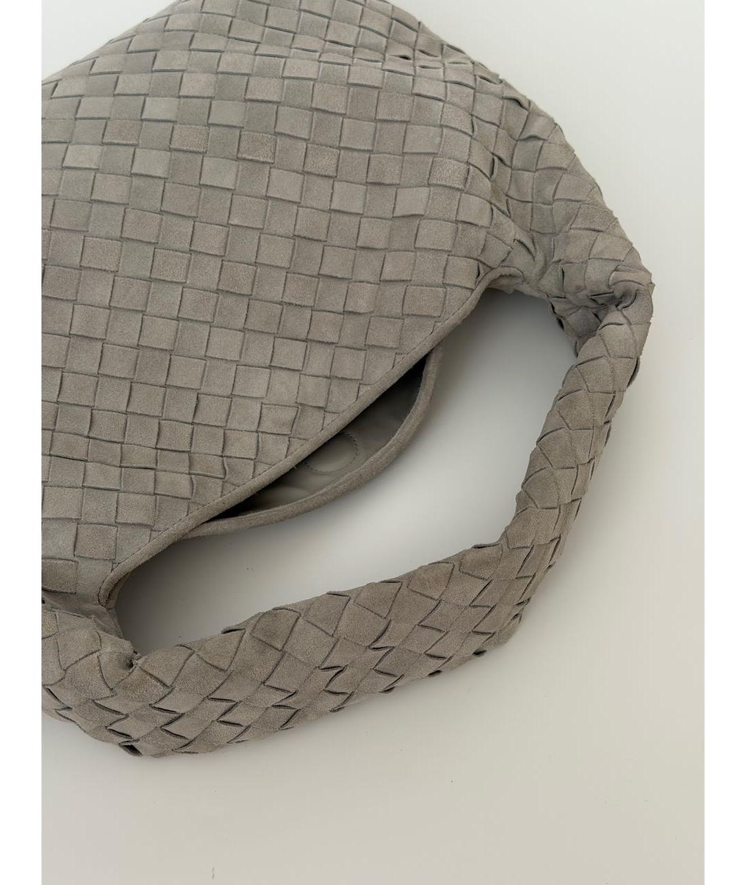 BOTTEGA VENETA Серая замшевая сумка через плечо, фото 5