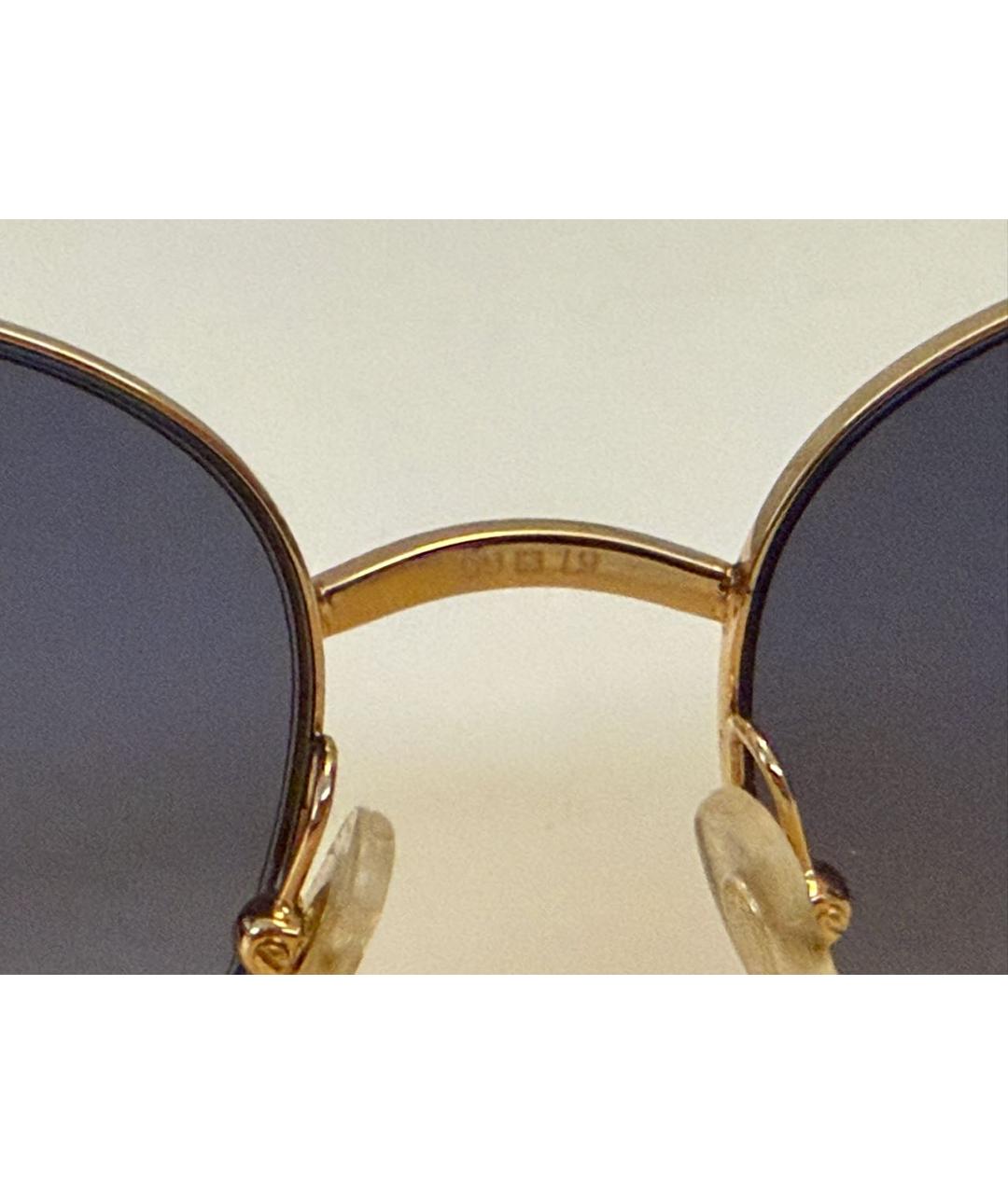 CARTIER Синие металлические солнцезащитные очки, фото 4