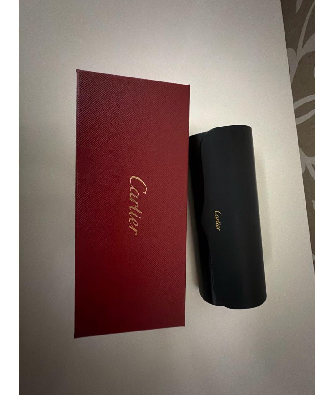 CARTIER Синие металлические солнцезащитные очки, фото 5