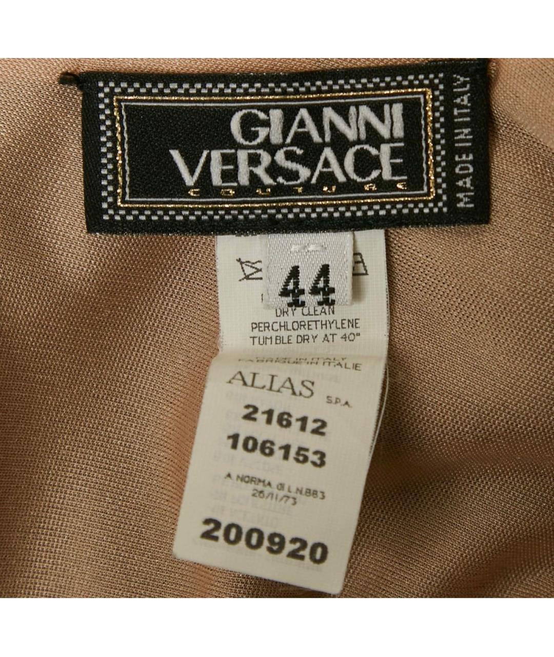 VERSACE Черное вискозное вечернее платье, фото 3
