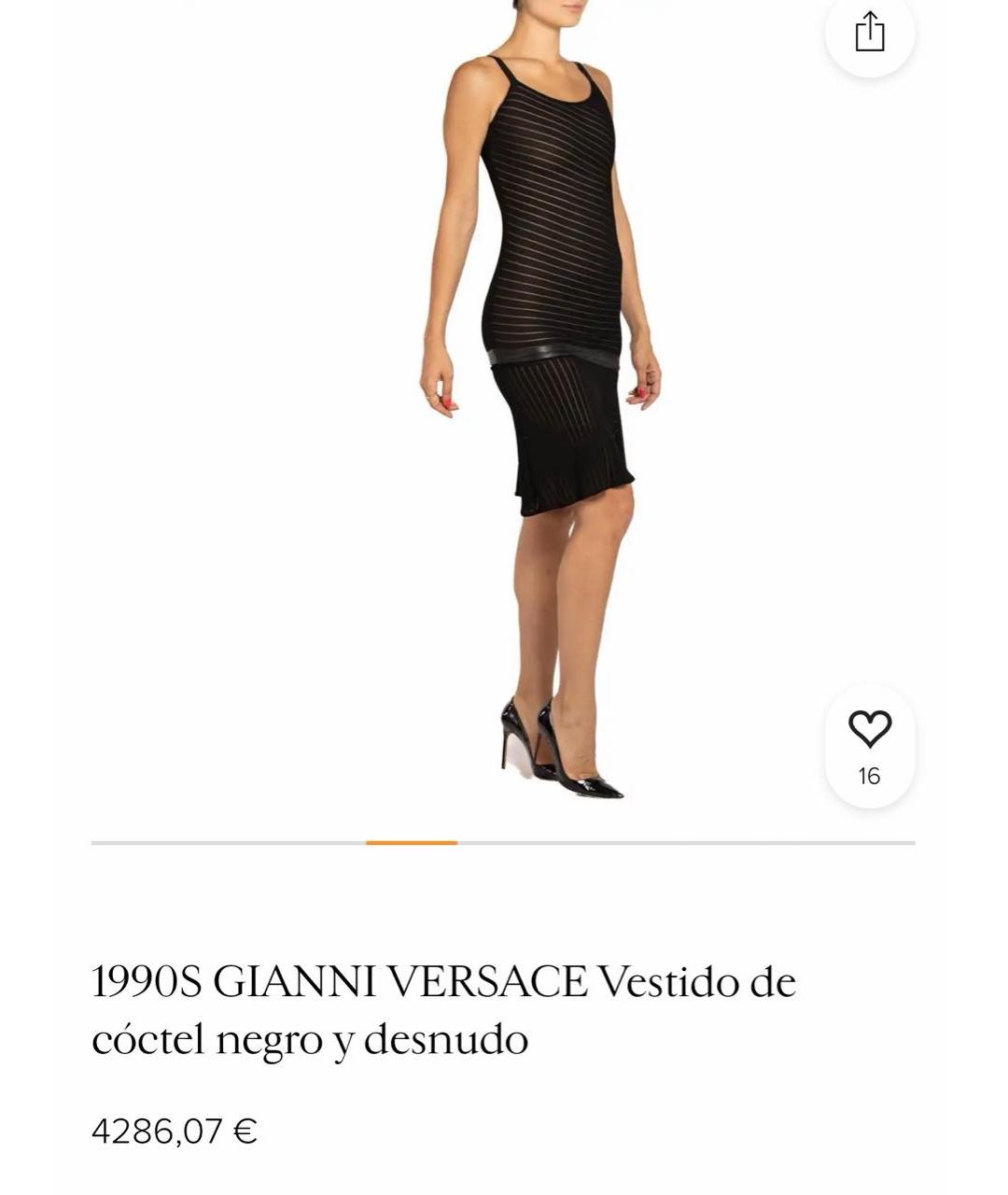 VERSACE Черное вискозное вечернее платье, фото 7