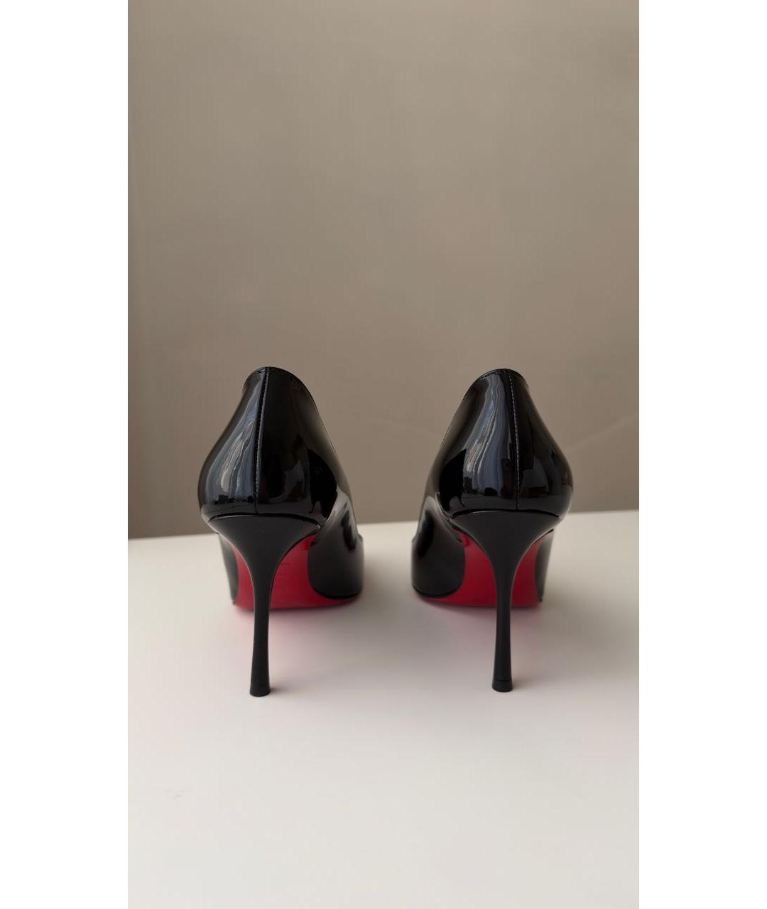 CHRISTIAN LOUBOUTIN Черные туфли из лакированной кожи, фото 4