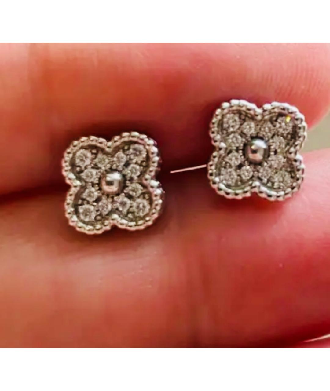 VAN CLEEF & ARPELS Серебряные серьги из белого золота, фото 3