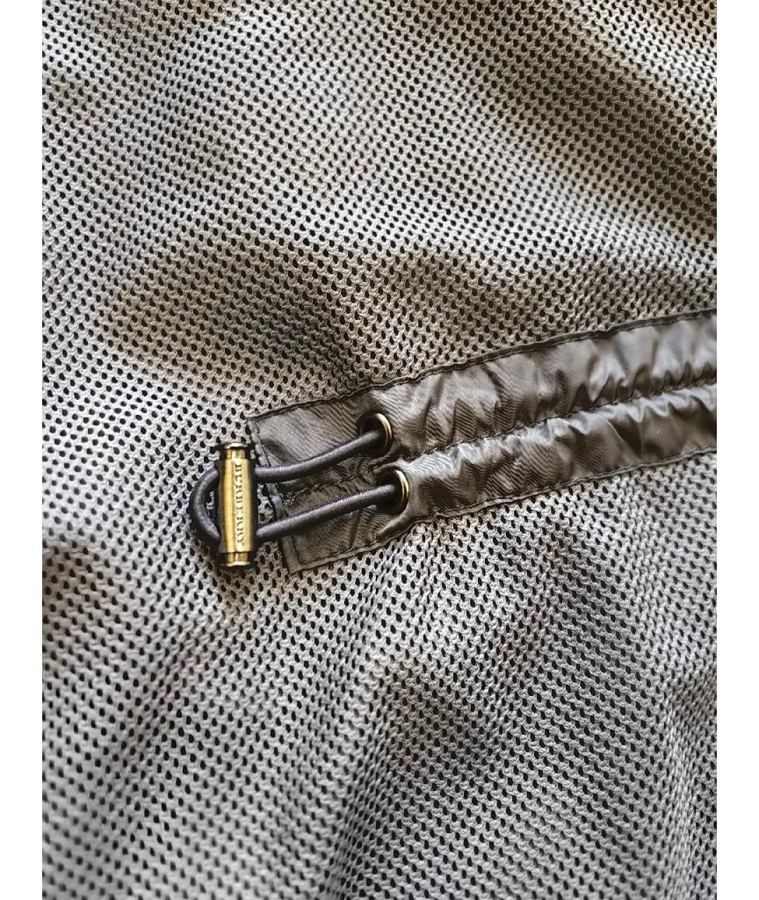 BURBERRY Серая полиамидовая куртка, фото 8