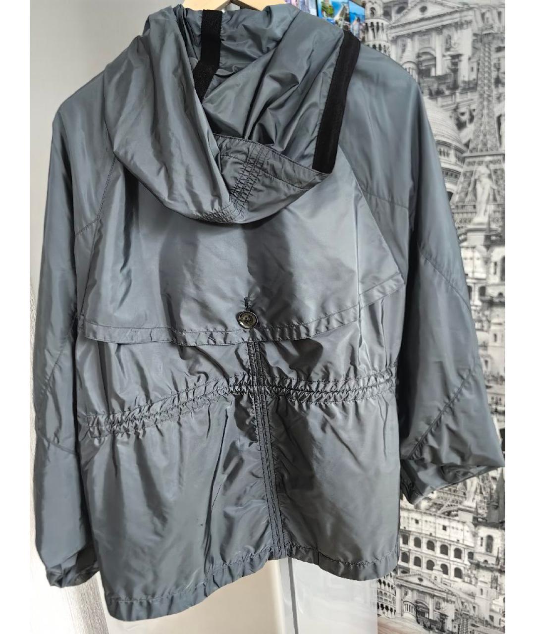 BURBERRY Серая полиамидовая куртка, фото 2