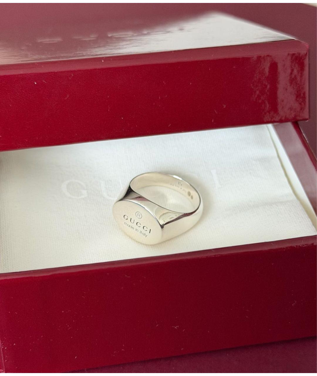 GUCCI Серебряное серебряное кольцо, фото 2