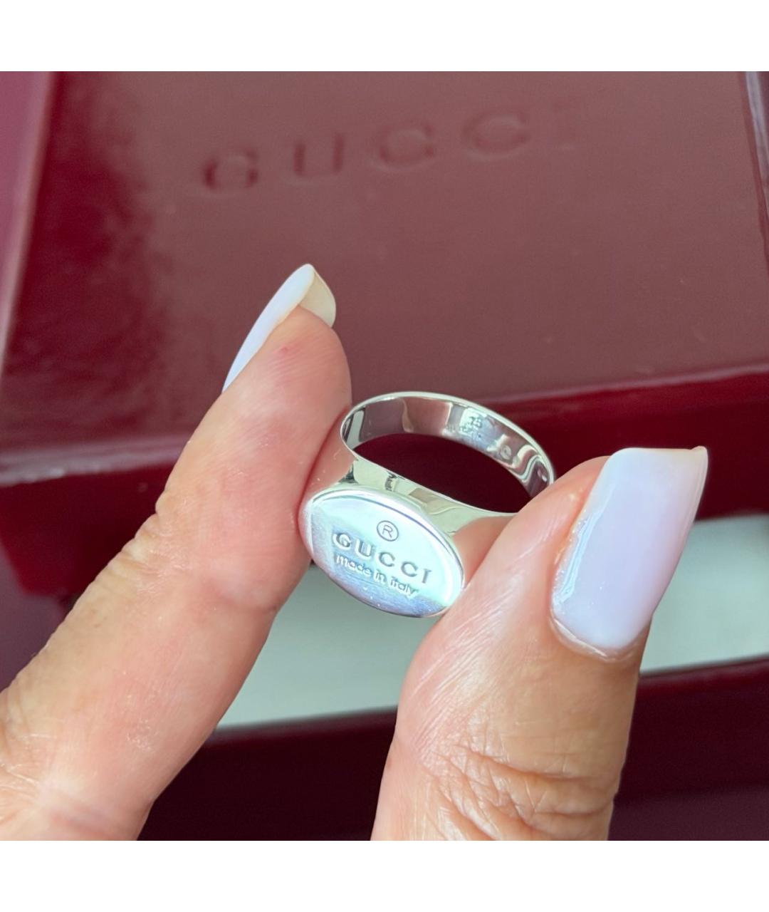 GUCCI Серебряное серебряное кольцо, фото 5