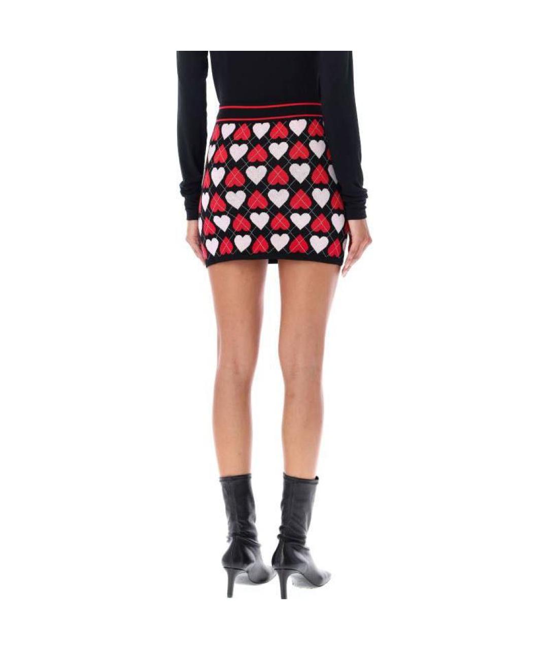 MSGM Мульти вискозная юбка мини, фото 8