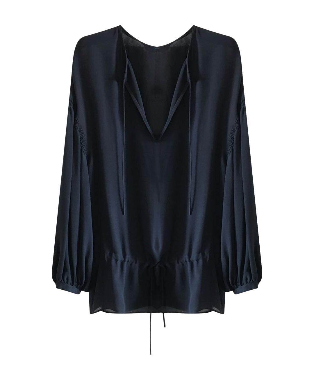 STELLA MCCARTNEY Черная шелковая блузы, фото 1