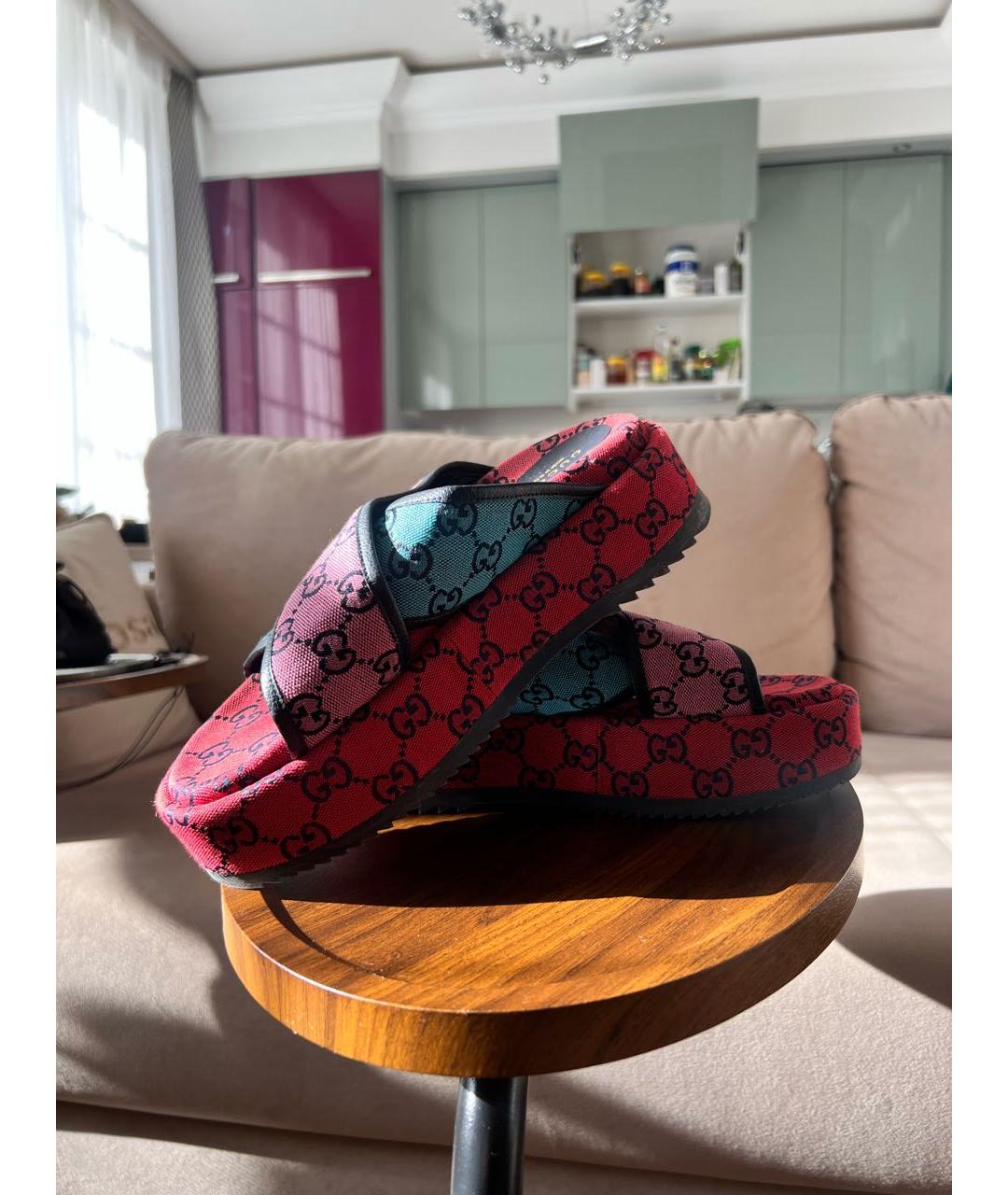 GUCCI Мульти шлепанцы, фото 6