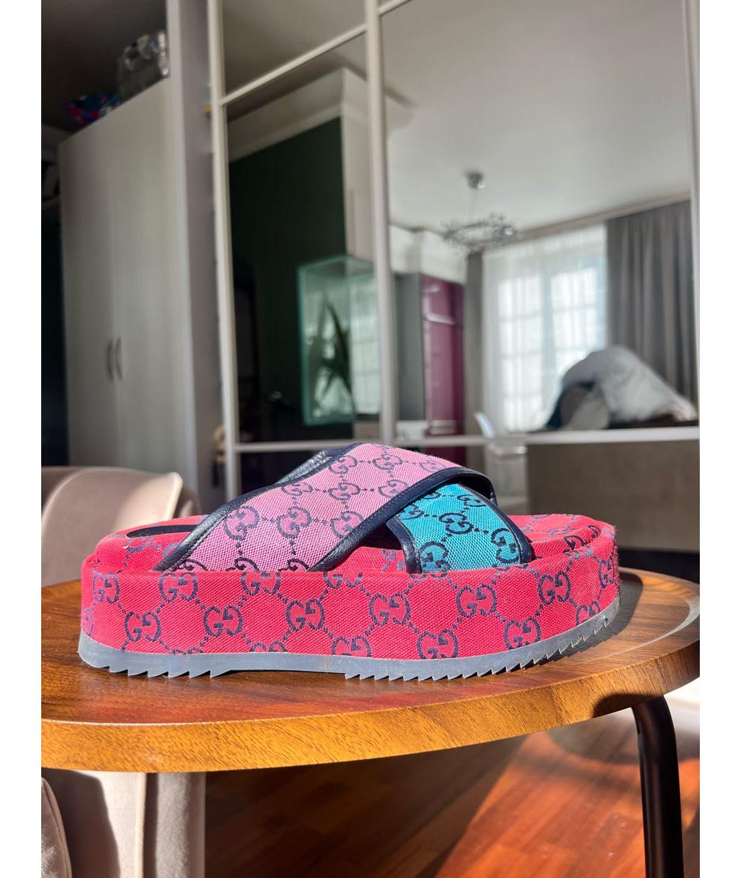 GUCCI Мульти шлепанцы, фото 9