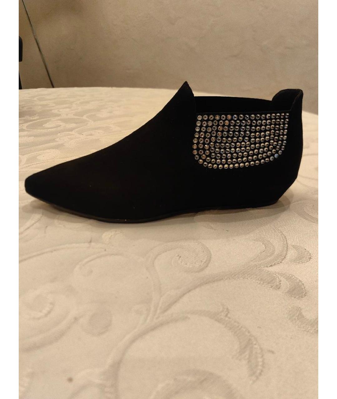 GIUSEPPE ZANOTTI DESIGN Черные замшевые ботильоны, фото 10