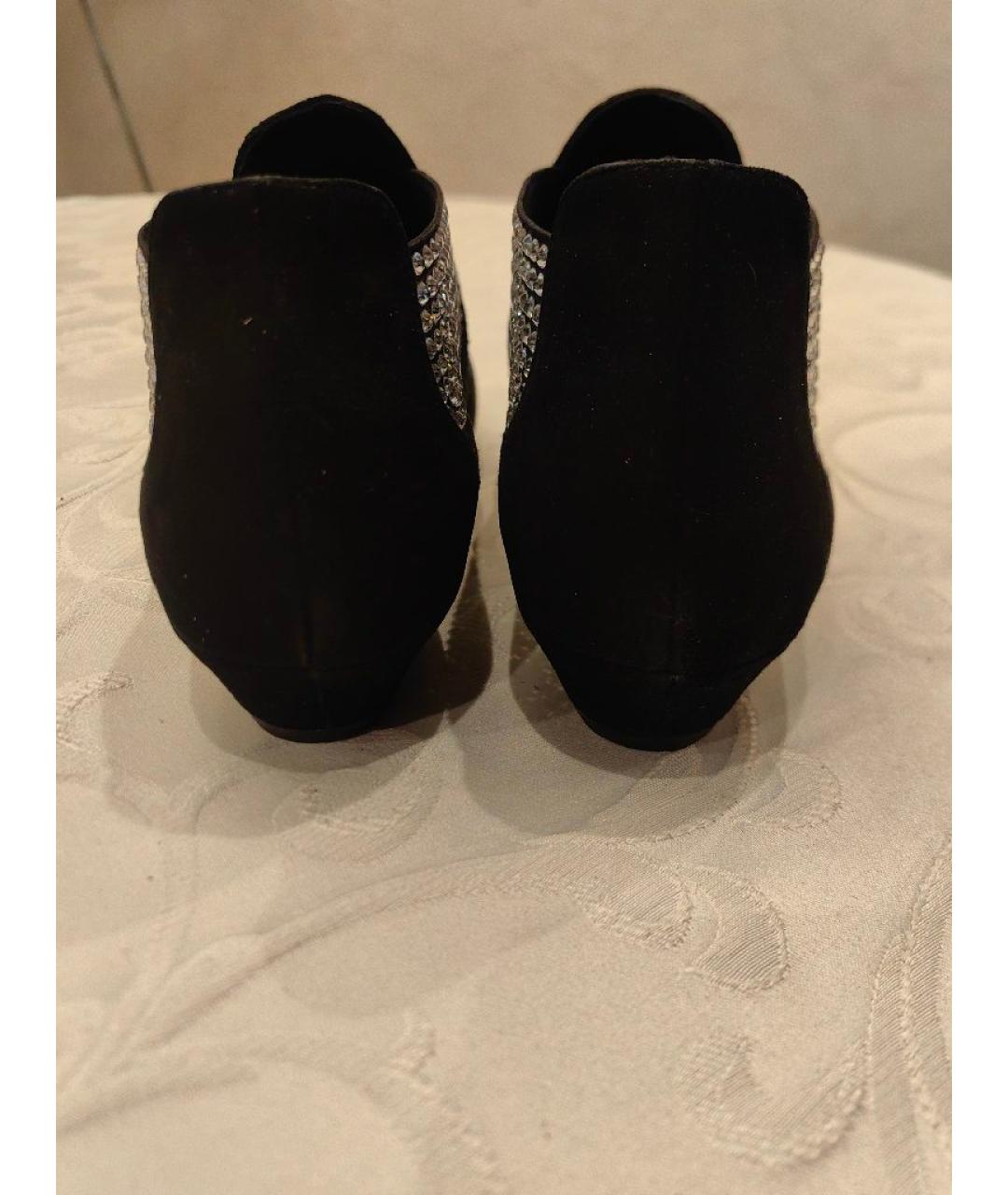 GIUSEPPE ZANOTTI DESIGN Черные замшевые ботильоны, фото 4