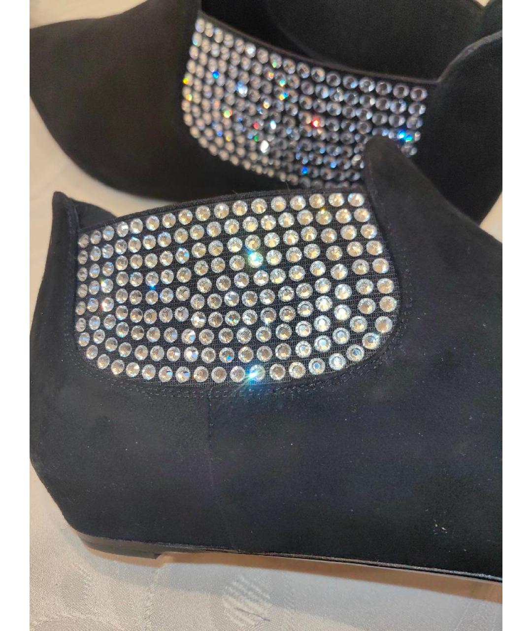 GIUSEPPE ZANOTTI DESIGN Черные замшевые ботильоны, фото 5