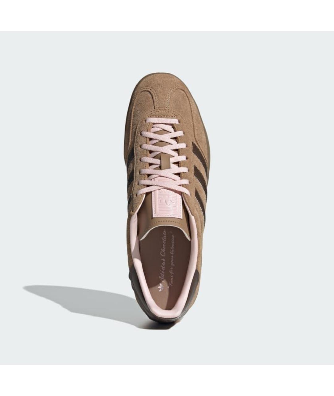 ADIDAS Коричневые замшевые кеды, фото 3