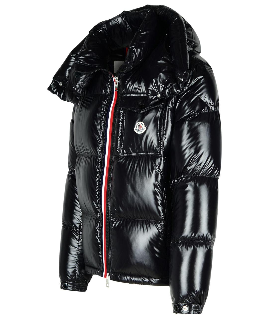 MONCLER Черный полиамидовый пуховик, фото 2