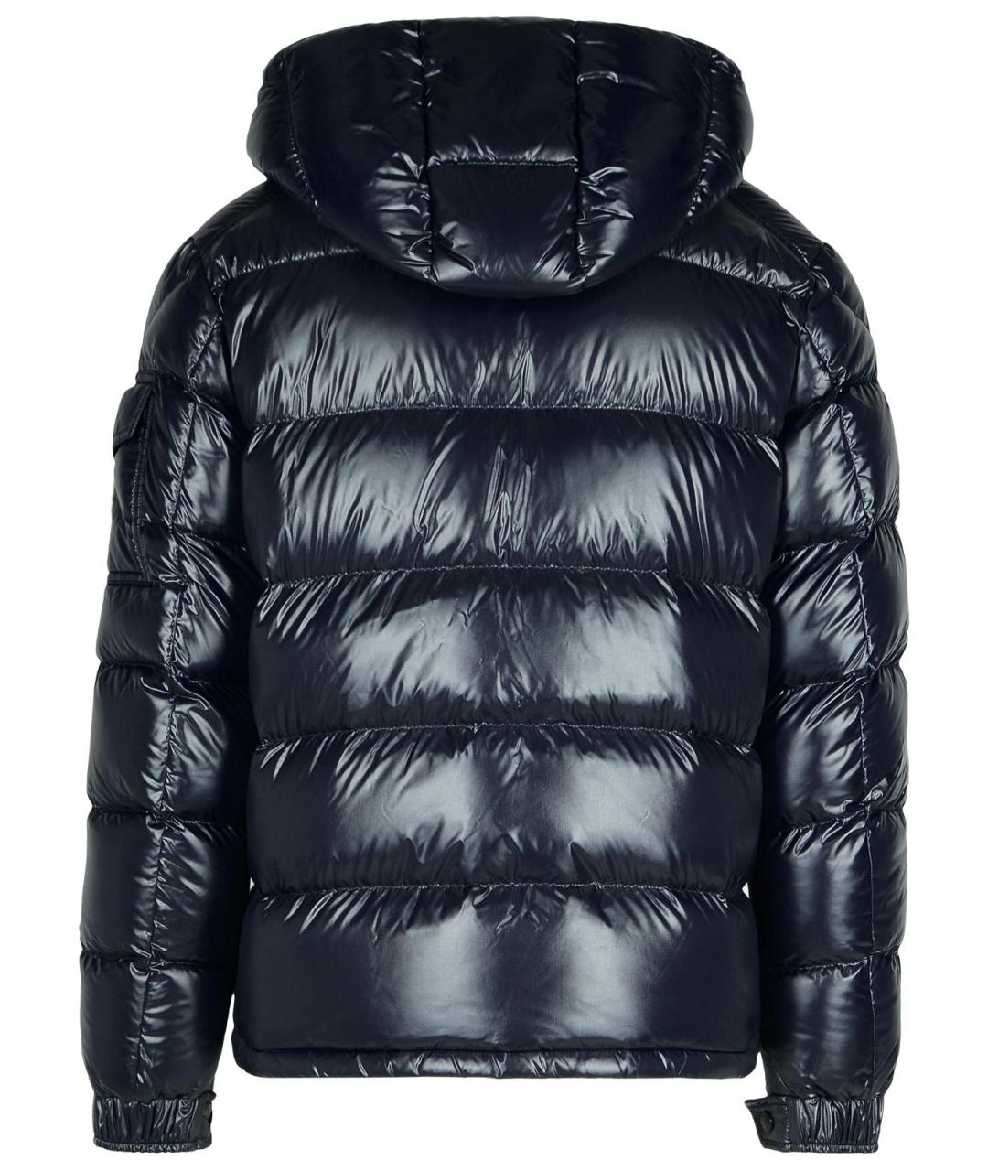 MONCLER Синий полиамидовый пуховик, фото 3