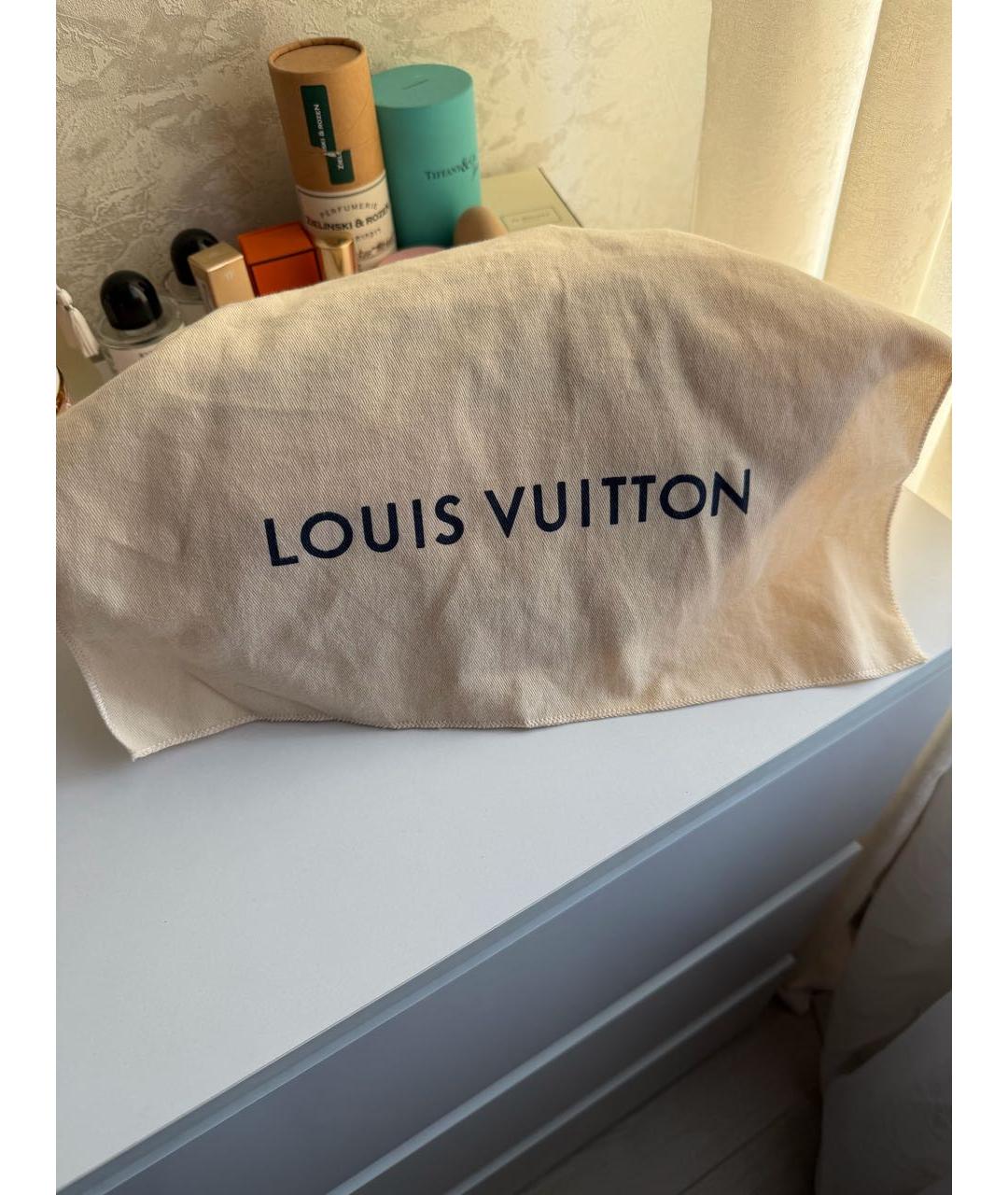 LOUIS VUITTON Коричневая канва сумка тоут, фото 5