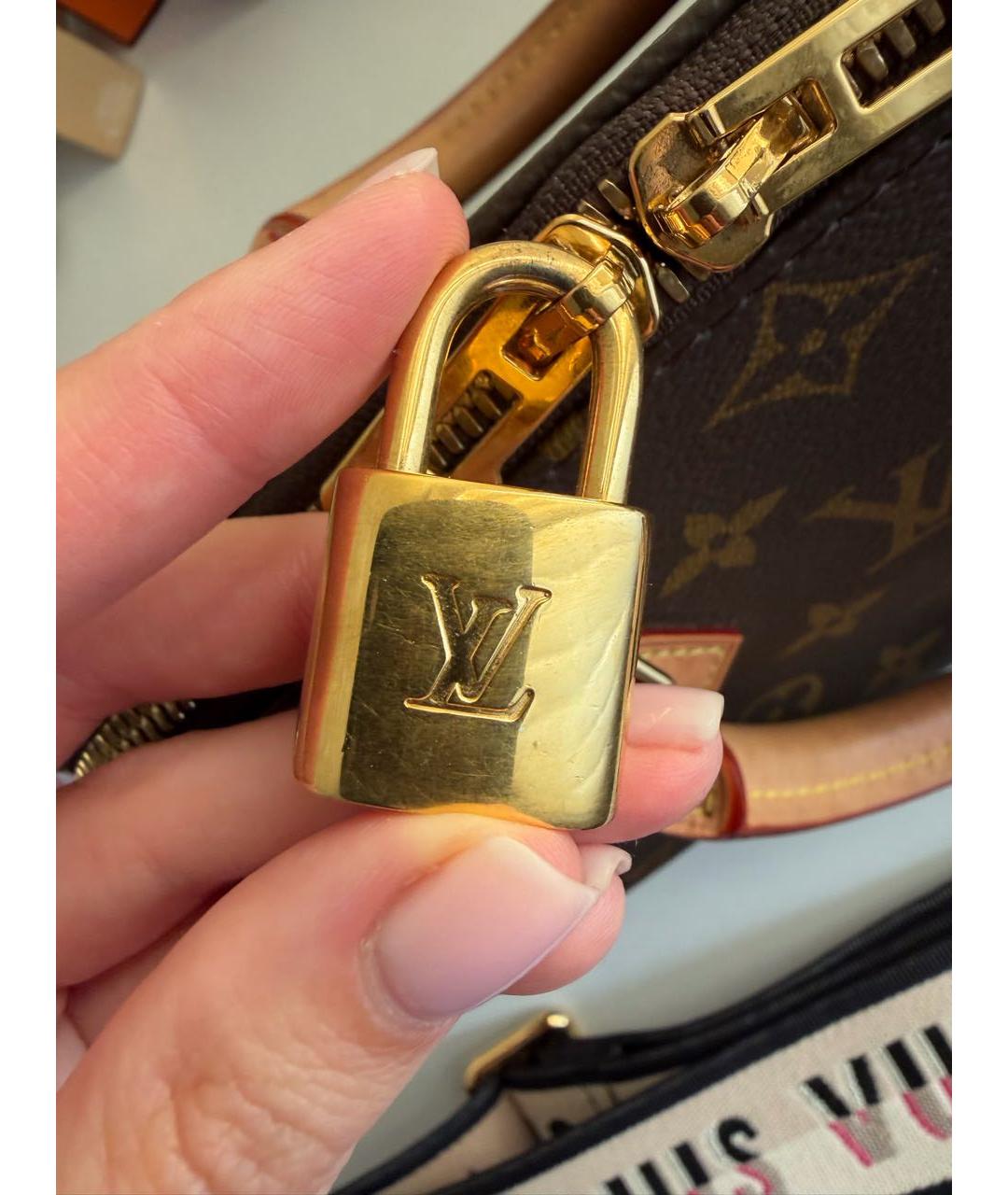 LOUIS VUITTON Коричневая канва сумка тоут, фото 6