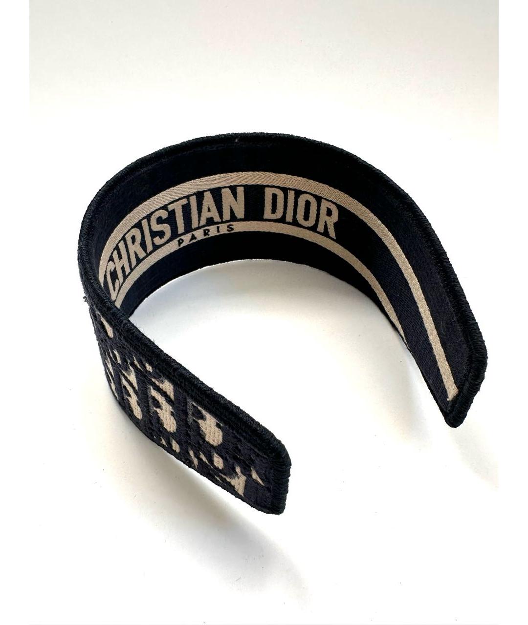 CHRISTIAN DIOR Темно-синий ободок, фото 7