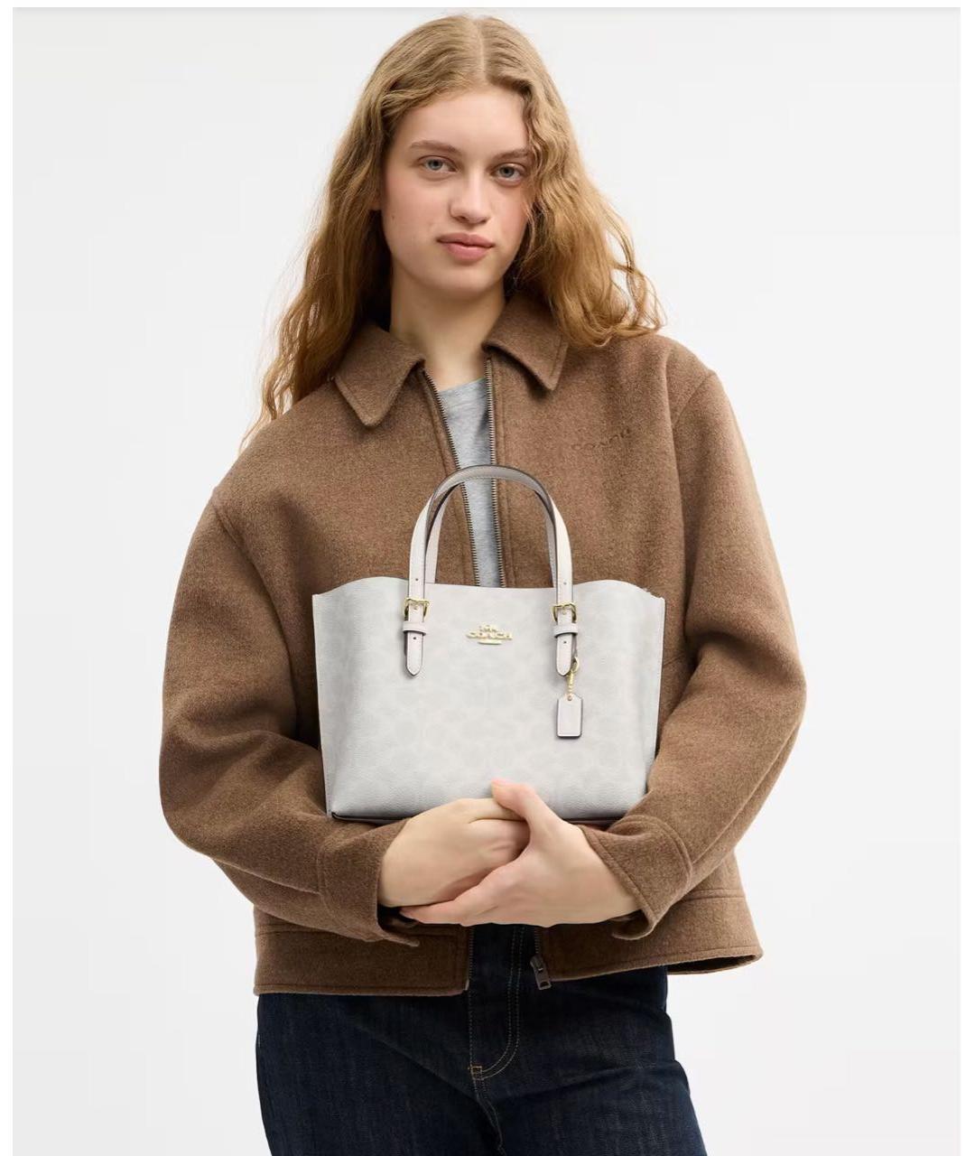 COACH Белая канва сумка тоут, фото 2