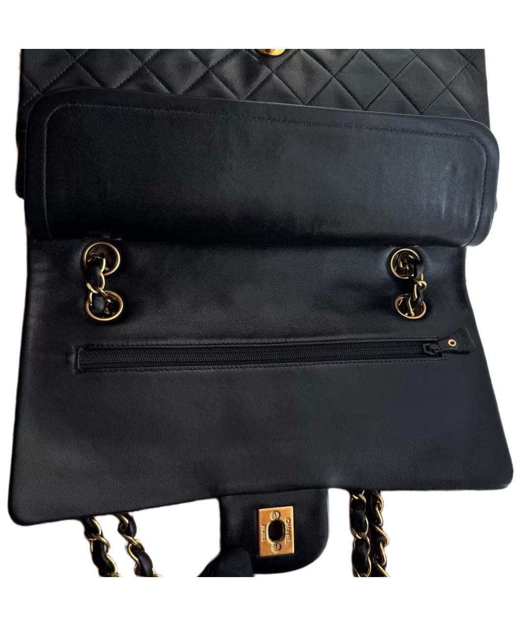 CHANEL Черная кожаная сумка через плечо, фото 6