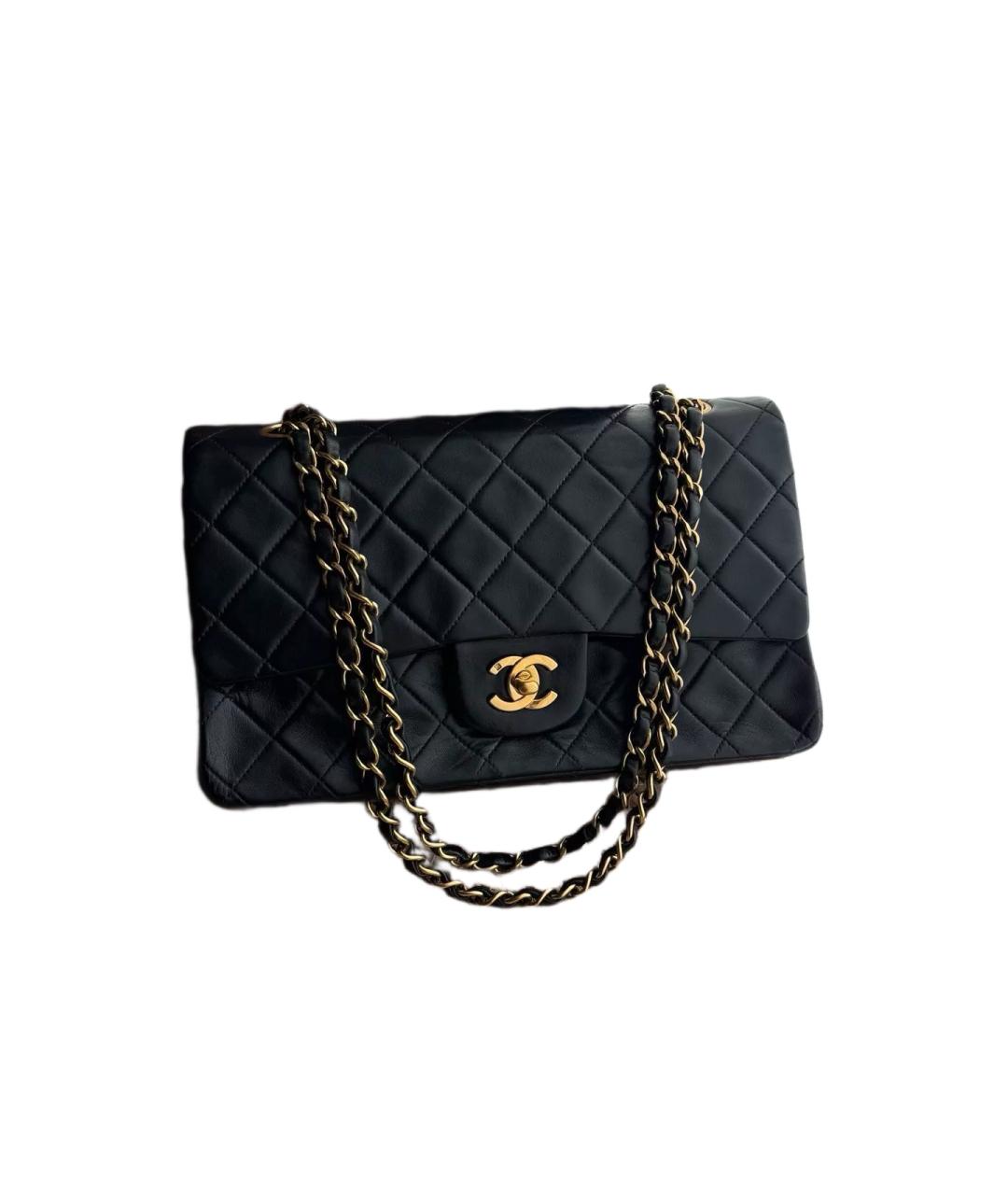 CHANEL Черная кожаная сумка через плечо, фото 10