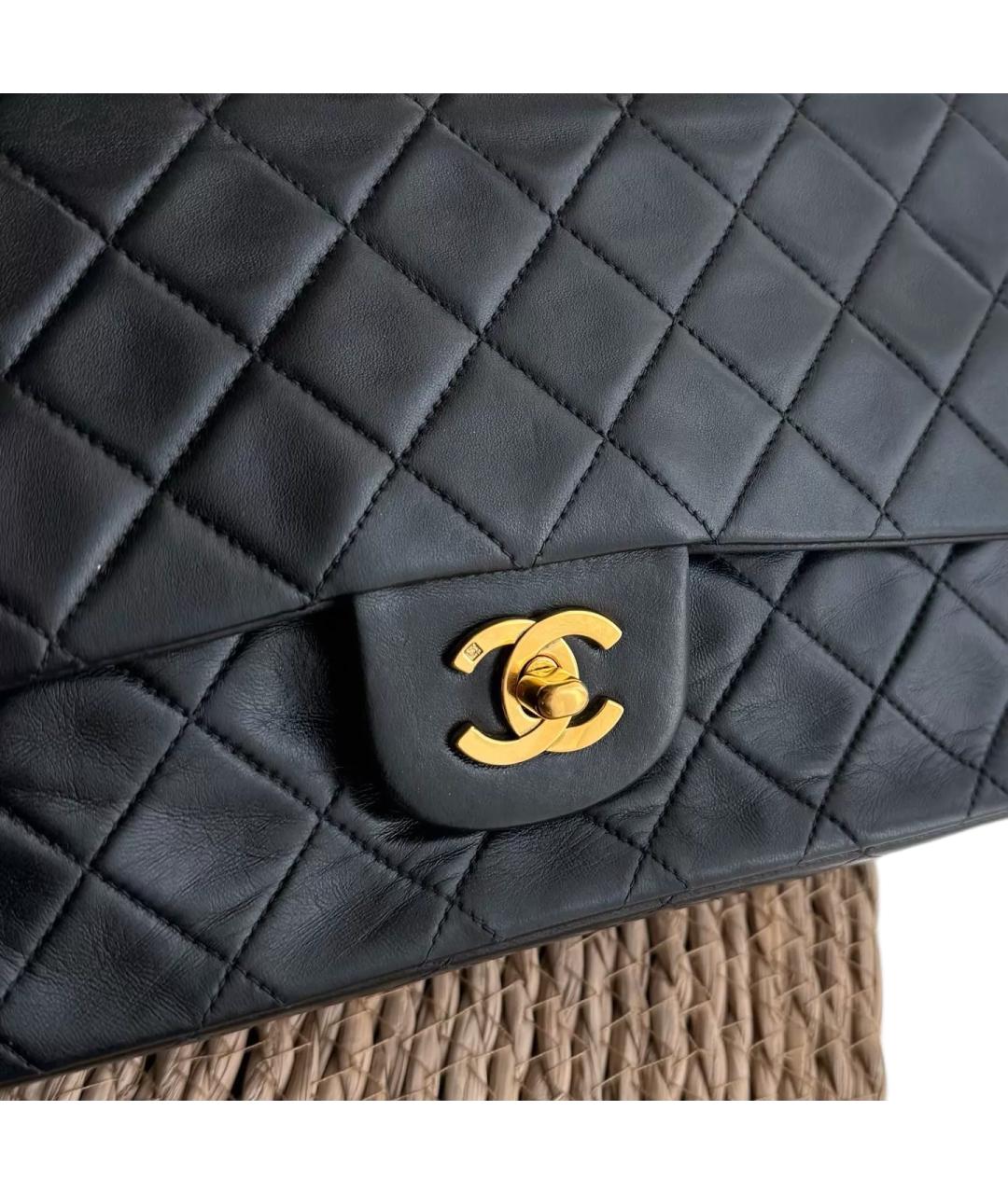 CHANEL Черная кожаная сумка через плечо, фото 4