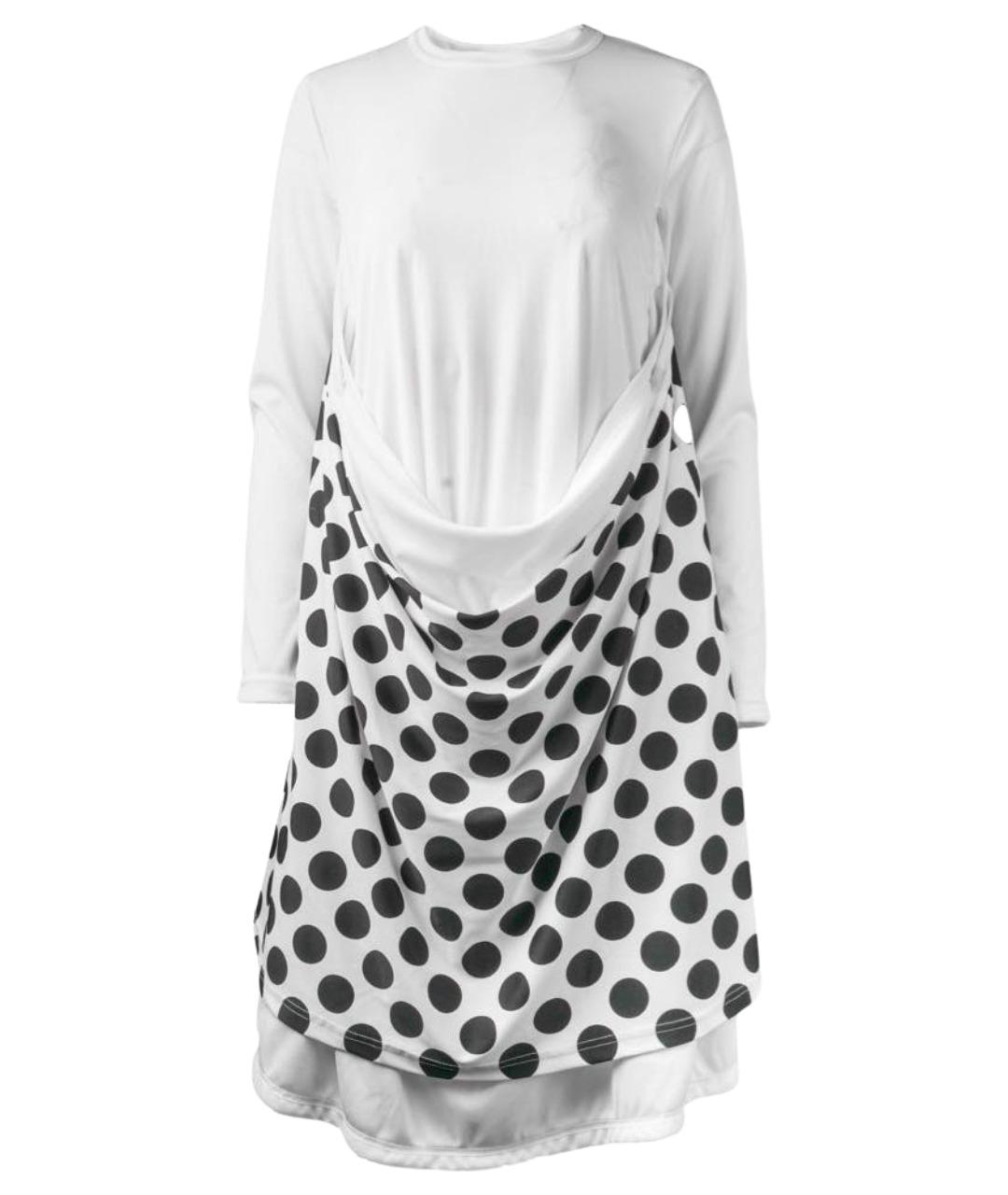 COMME DES GARÇONS Белое полиэстеровое повседневное платье, фото 1