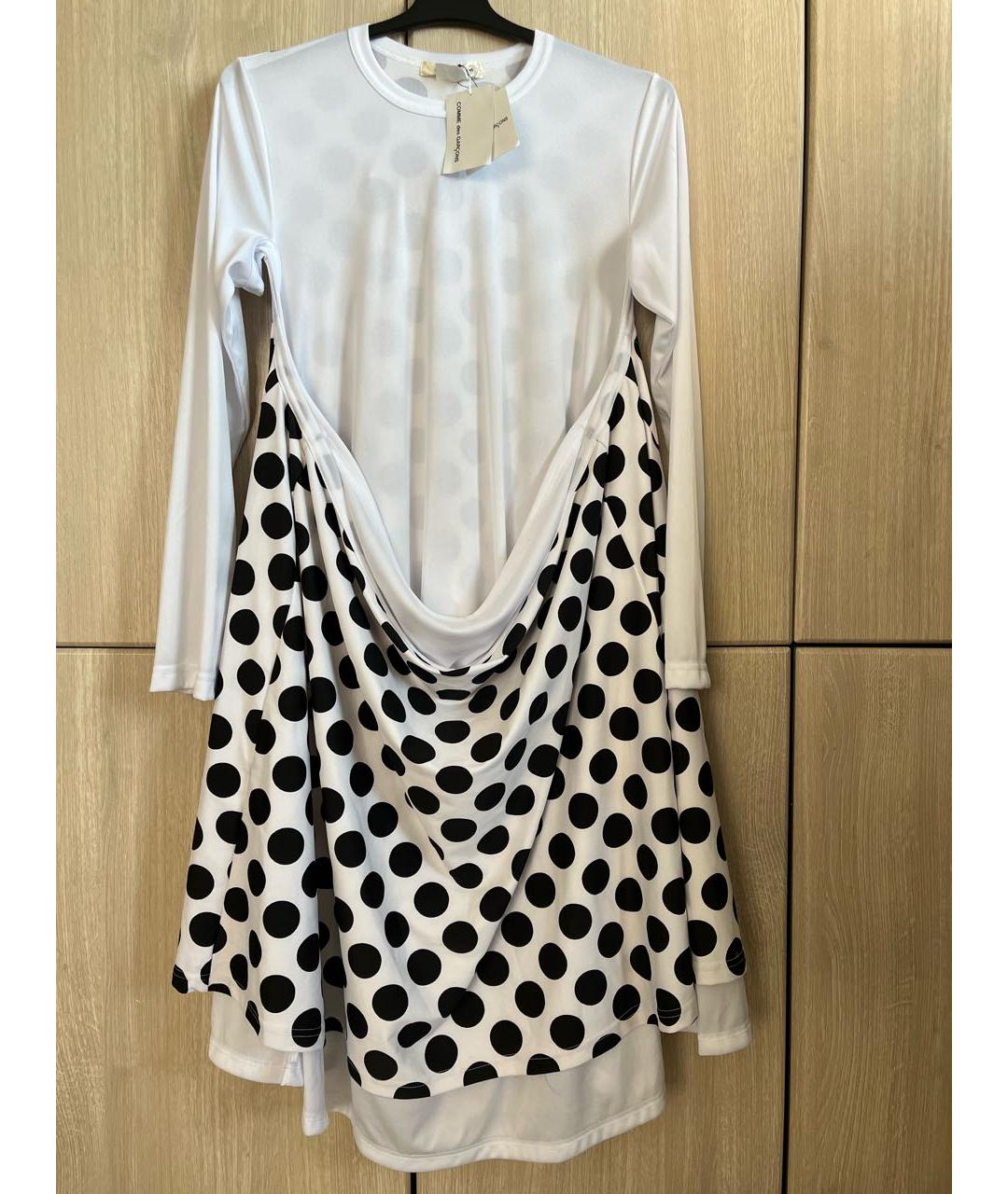 COMME DES GARÇONS Белое полиэстеровое повседневное платье, фото 2